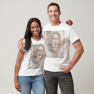 Für immer in unseren Herzen Foto-Trauer-Gedenkfeie T-Shirt