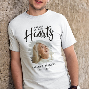 Für immer in unseren Herzen   Gebürsteter Fotoeffe Tri-Blend Shirt