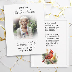 Für immer in unseren Herzen Gedenkgebet für das Mitteilungskarte