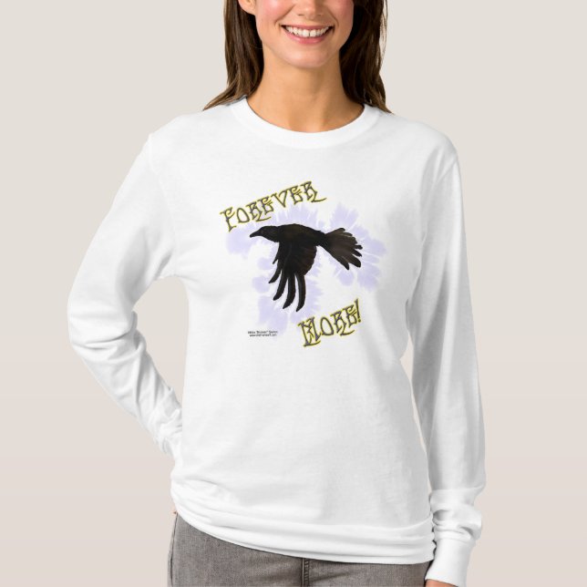 Für immer mehr Damen-langes Hülsen-Shirt T-Shirt (Vorderseite)