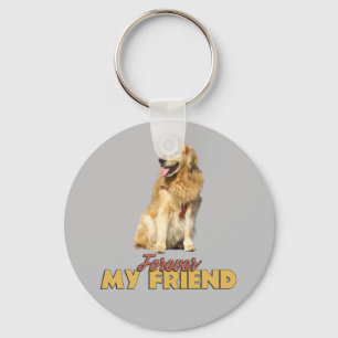 Für immer mein Freund Golden Retriever Hund Design Schlüsselanhänger