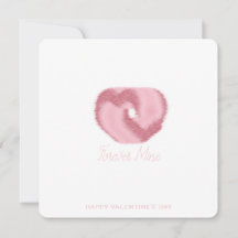 Für immer mein - Minimale rosa Valentinskarte