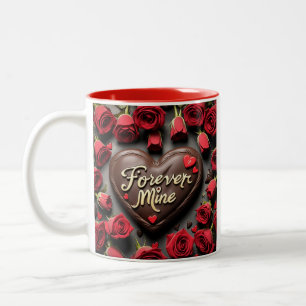 Für immer mein zweifarbige tasse