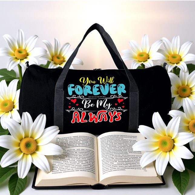 Für immer meine ewige Liebe Duffle Bag (Von Creator hochgeladen)