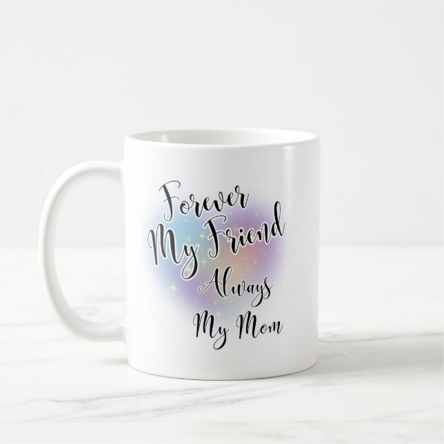 Für immer meine Freundin immer meine Mama Kaffeetasse (Links)