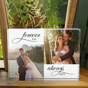 Für immer Sein, Immer Ihr Elegante Hochzeit Fotoblock