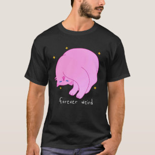 Für immer seltsame rosa einzigartige fabulöse Katz T-Shirt