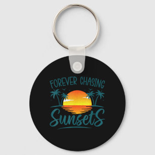Für immer Sonnenuntergang Sonnenschein Sommer Stra Schlüsselanhänger