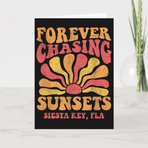 Für immer Sonnenuntergänge jagen Siesta Key Beach  Karte