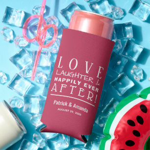 Für immer und ewig MAGENTA Hochzeit Selters Dosenkühler