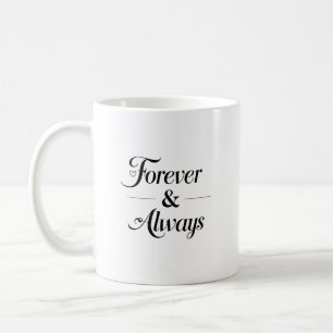 Für immer und ewig Romantisches Minimalistengesche Kaffeetasse