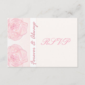 Für immer und immer Hochzeit RSVP Karte