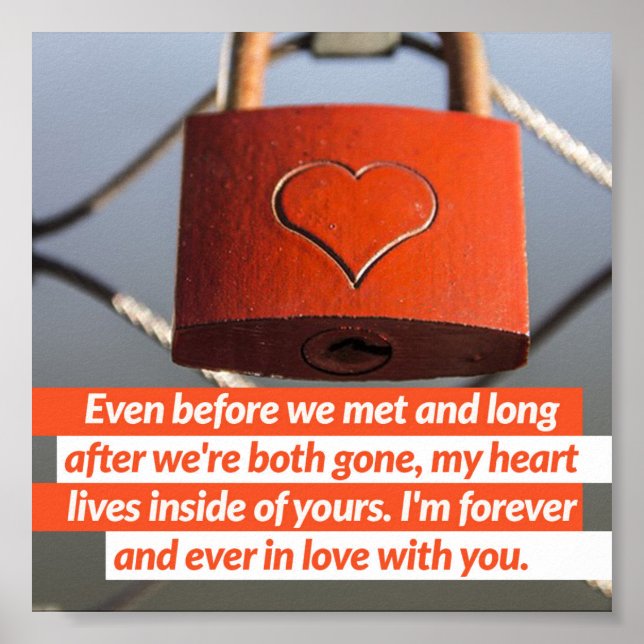 Für immer und immer in der Liebe Poster (Vorne)