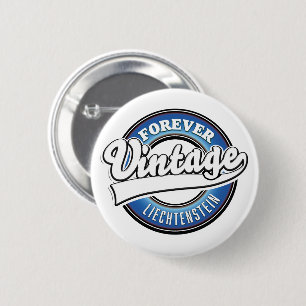 für immer Vintages liechtensteinisches Logo Button