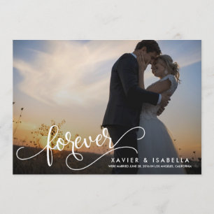 Für immer   Wedding Mitteilung Ankündigung