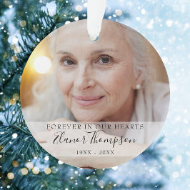 Für immer Weihnachten in unserem Hearts Memorial F Keramik Ornament