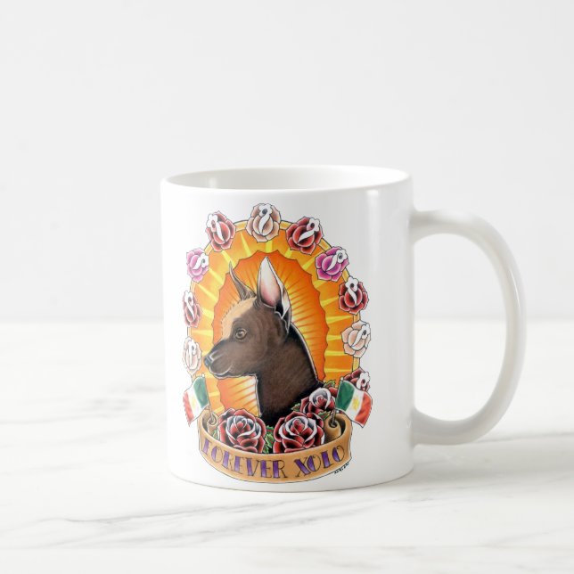 Für immer Xolo Tätowierungs-Tasse Kaffeetasse (Rechts)