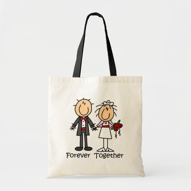 Für immer zusammen T - Shirts und Geschenke Tragetasche (Vorne)