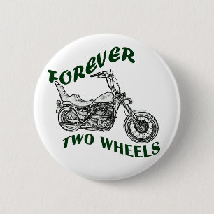 Für immer zwei Räder - Radfahrer Button