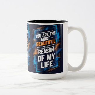 für immer zweifarbige tasse