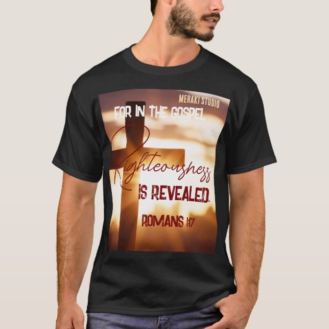 "für in der Evangeliumsgerechtigkeit1 Gottes" T -  T-Shirt (Vorderseite)