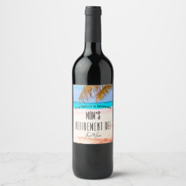 Für jede müde Person Red Fine Wine - Weinetikett