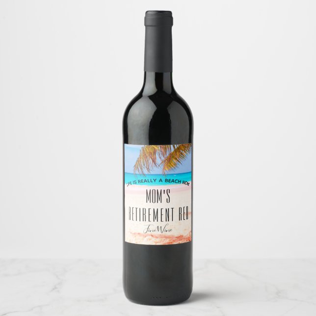 Für jede müde Person Red Fine Wine - Weinetikett (Vorderseite)