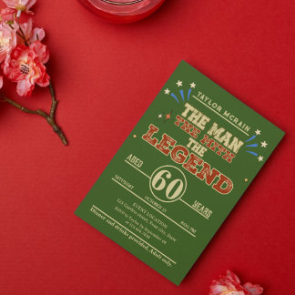 Für jedes Alter, den Mann, den Mythos, die Legende Einladung