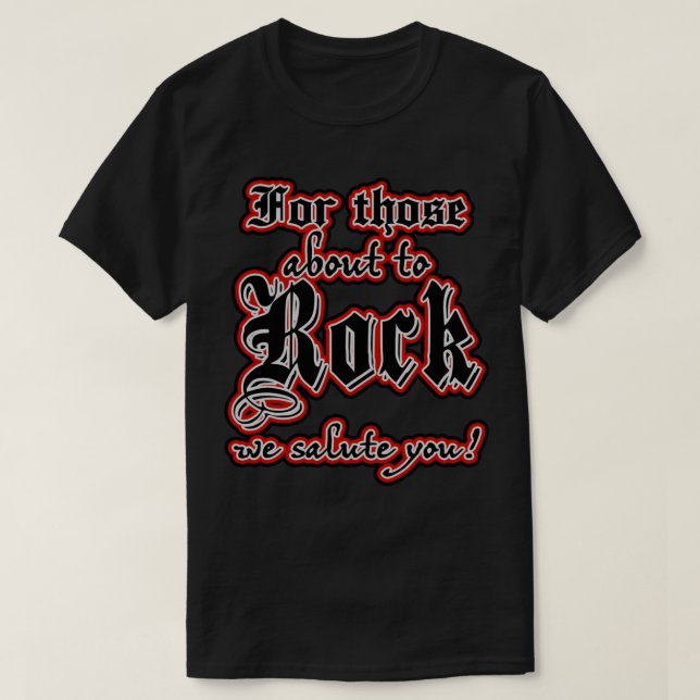 FÜR JENE ÜBER ROCK T-Shirt (Design vorne)