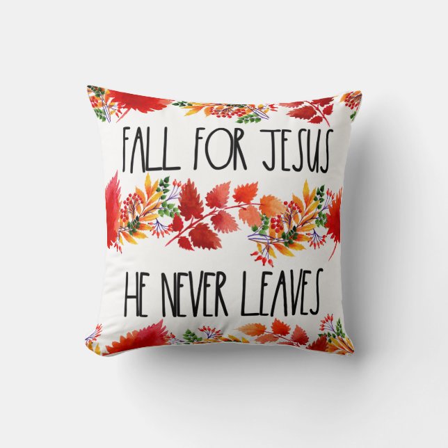 Für Jesus, der nie den Glauben  Kissen (Vorderseite)