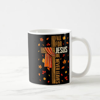 Für Jesus fallen Er verlässt den Herbst nie Christ Kaffeetasse