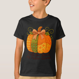 Für Jesus fallen, Er verlässt nie Kürbis Herbst Ch T-Shirt