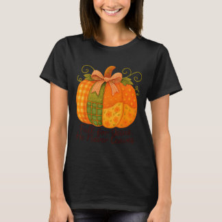 Für Jesus fallen Er verlässt nie Kürbis Herbst Chr T-Shirt