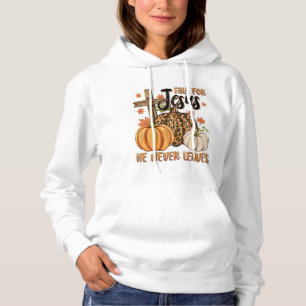 Für Jesus fallen – Glaube in jedem Blatt Hoodie