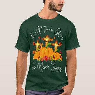 Für Jesus, Verlasse er nie Herbst Christlichen T-Shirt
