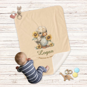 Für Jesus wertvoller personalisierter Baby-Name-En Sherpadecke