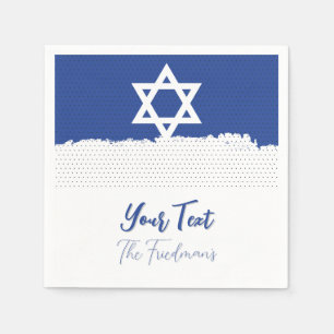 Für jüdische Feiertage Unabhängigkeit Bar Mitzvah Serviette
