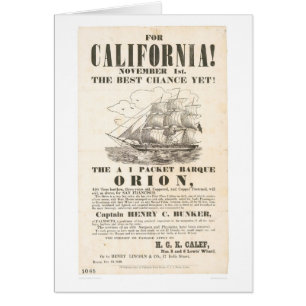 Für Kalifornien! … "Orions" Anzeige (1281A)