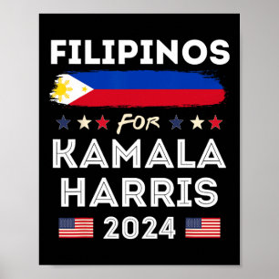 Für Kamala Harris 2024 Flag Patriotic Poster