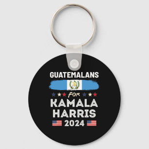 Für Kamala Harris 2024 Guatemala-Flagge Schlüsselanhänger