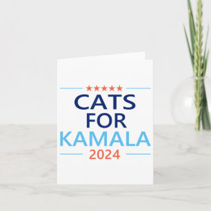 Für Kamala Harris 2024 Kinderlose Katzenlady Jd Va Karte