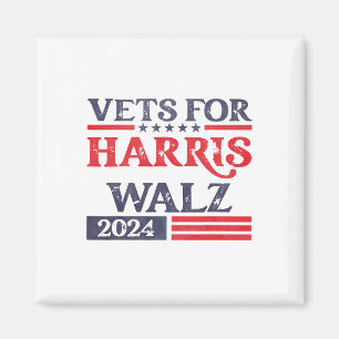 Für Kamala Harris Tim Walz Veteranen für Harris Magnet