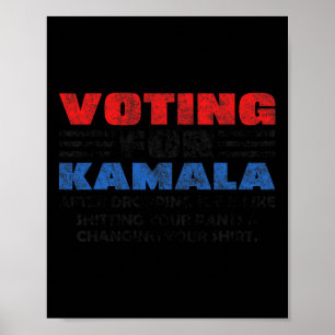 Für Kamala, nachdem er Joe Biden Trump 2024 Wom fa Poster
