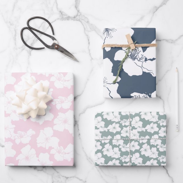 Für Kamelien fallen Geschenkpapier Set (Vorderseite)