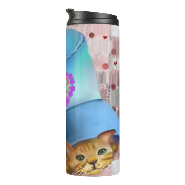 für Katzenliebhaber Thermosbecher (Nach rechts gedreht)
