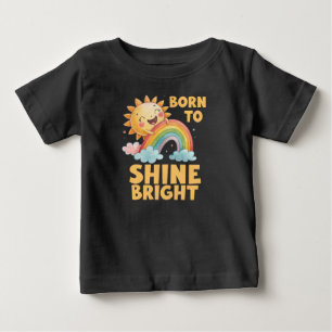 Für Kinder geboren, um hell zu strahlen Baby T-shirt