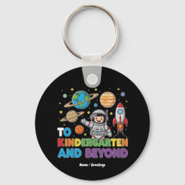 Für Kindergarten und Jenseits des Astronauten Funn Schlüsselanhänger