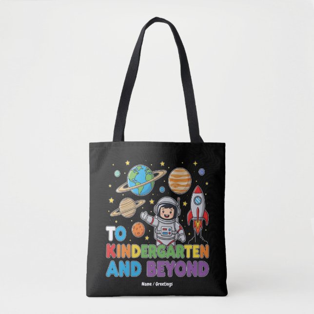 Für Kindergarten und Jenseits des Astronauten Funn Tasche (Vorderseite)