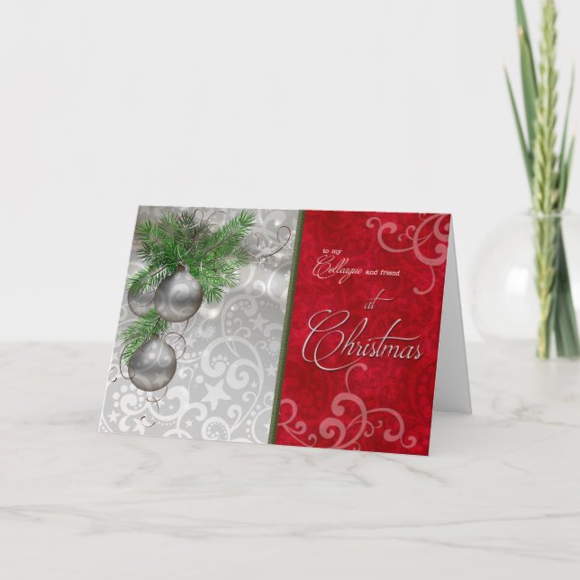 für Kollegen / Mitarbeiter zu Weihnachten (Vorderseite)