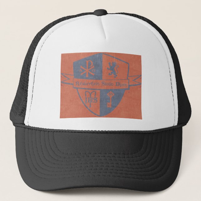 Für König-und Land-Rot-Logo Truckerkappe (Vorderseite)